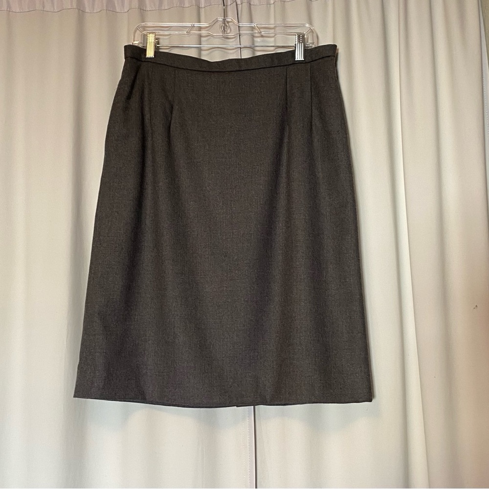 Vintage Pendleton Dark Gray Pencil Skirt